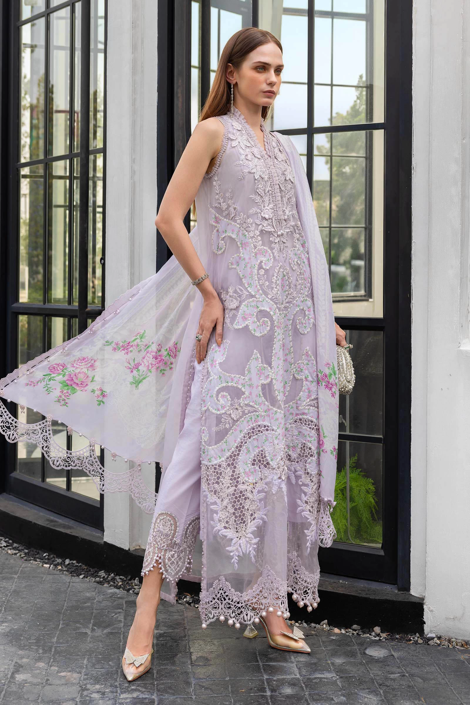 3 Piece Embroidered Lawn Suit - EL-26-12-Default
