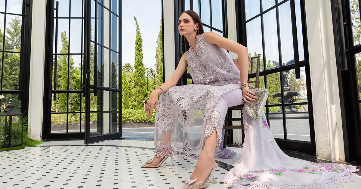 3 Piece Embroidered Lawn Suit - EL-26-12-Default