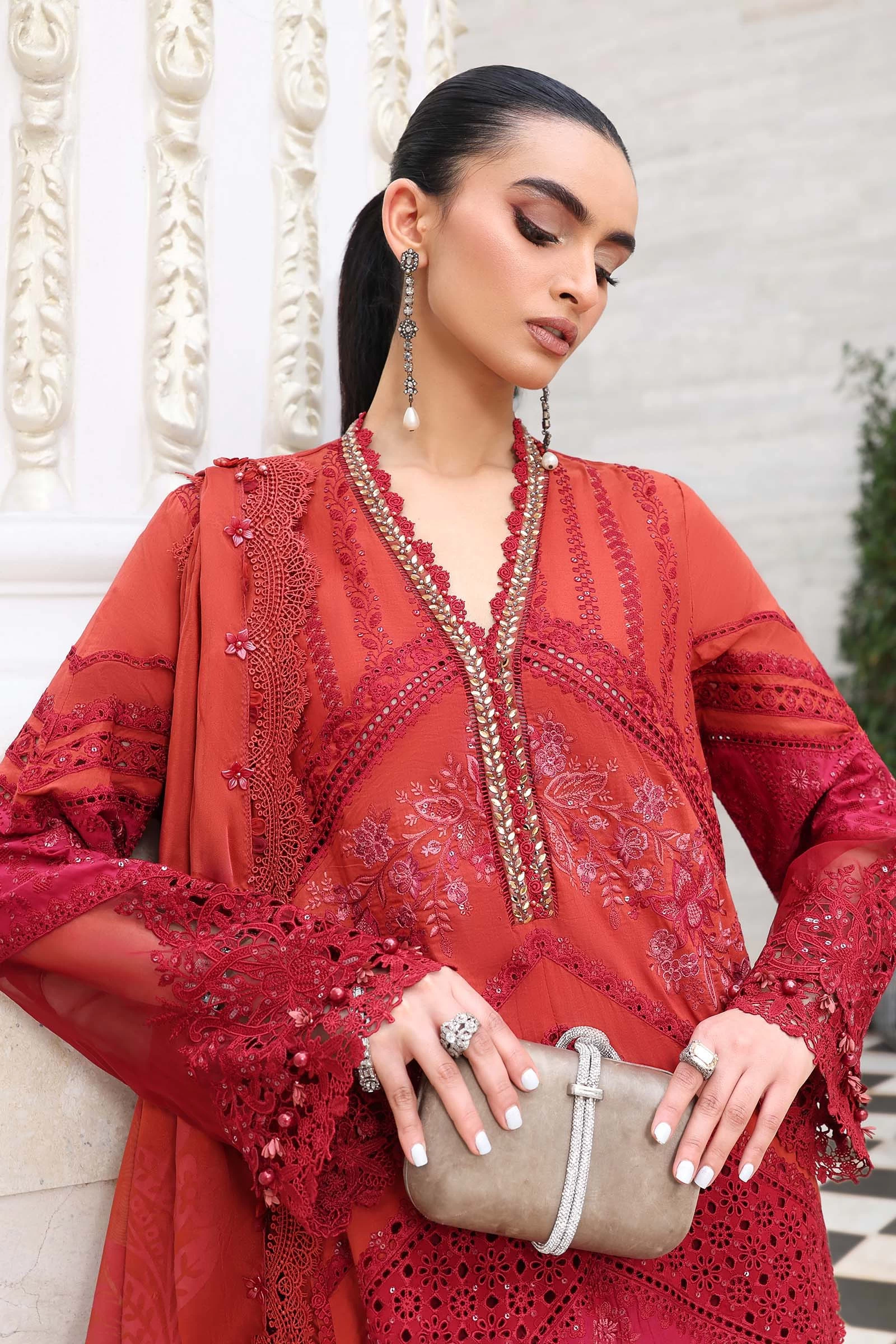 3 Piece Embroidered Lawn Suit - EL-26-13-Default