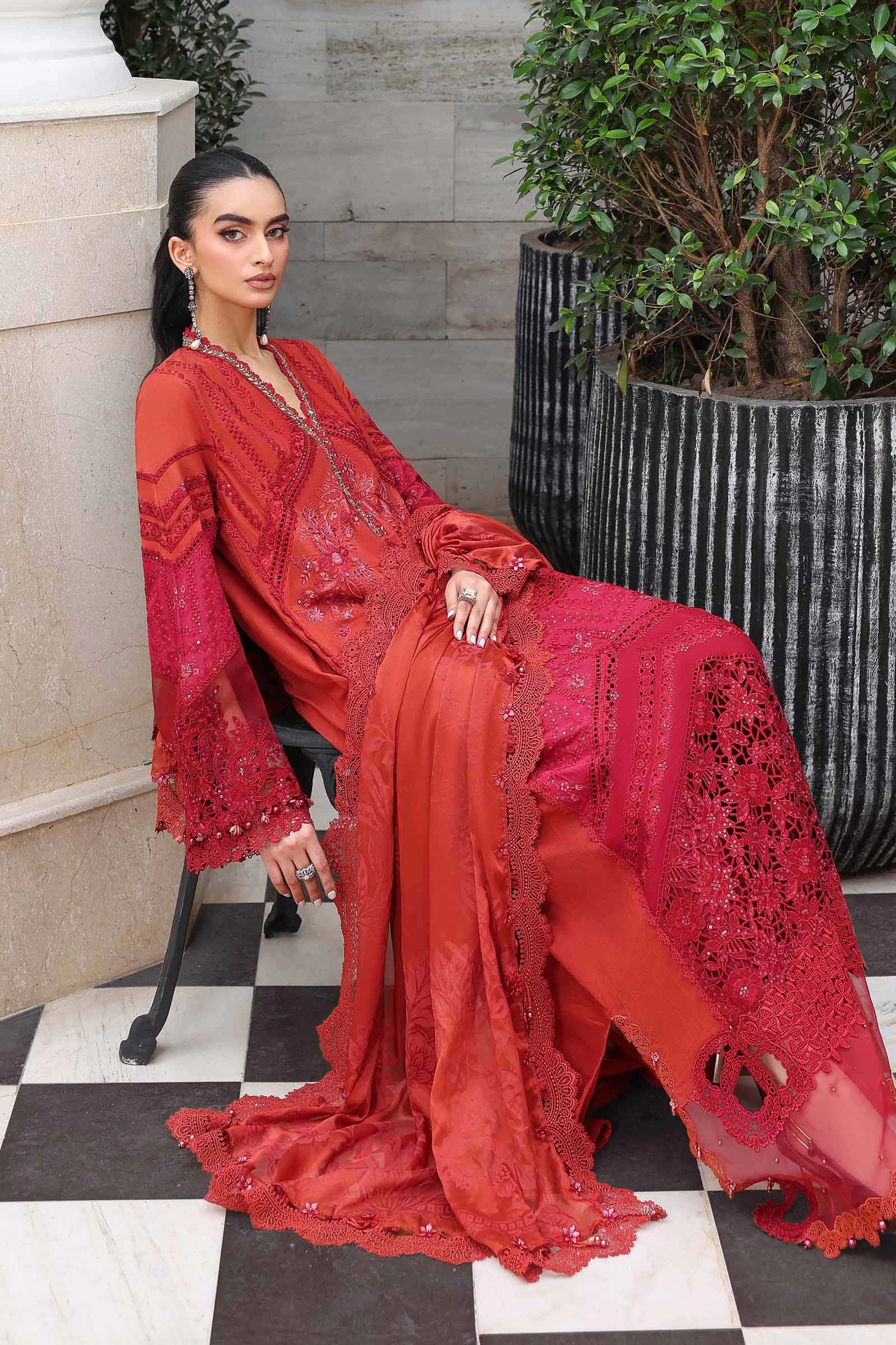 3 Piece Embroidered Lawn Suit - EL-26-13-Default