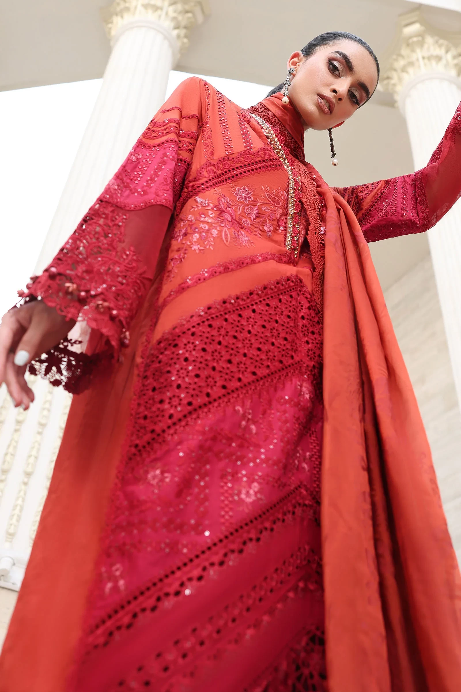 3 Piece Embroidered Lawn Suit - EL-26-13-Default