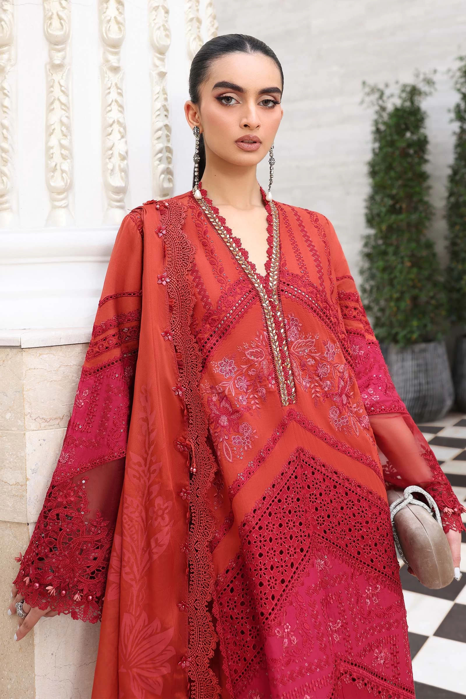 3 Piece Embroidered Lawn Suit - EL-26-13-Default