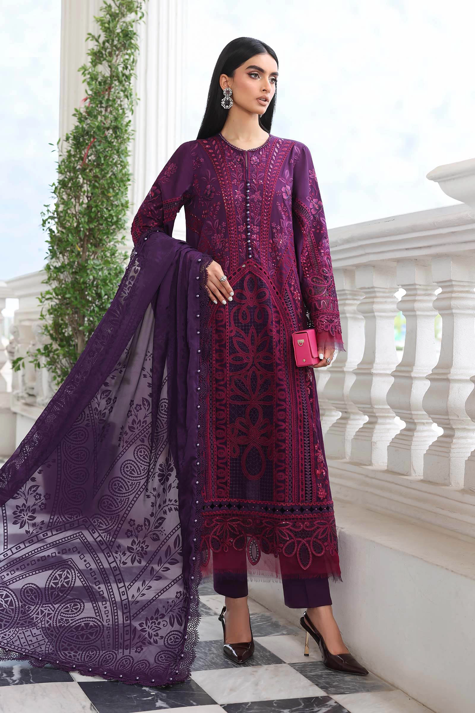 3 Piece Embroidered Lawn Suit - EL-26-14-Default