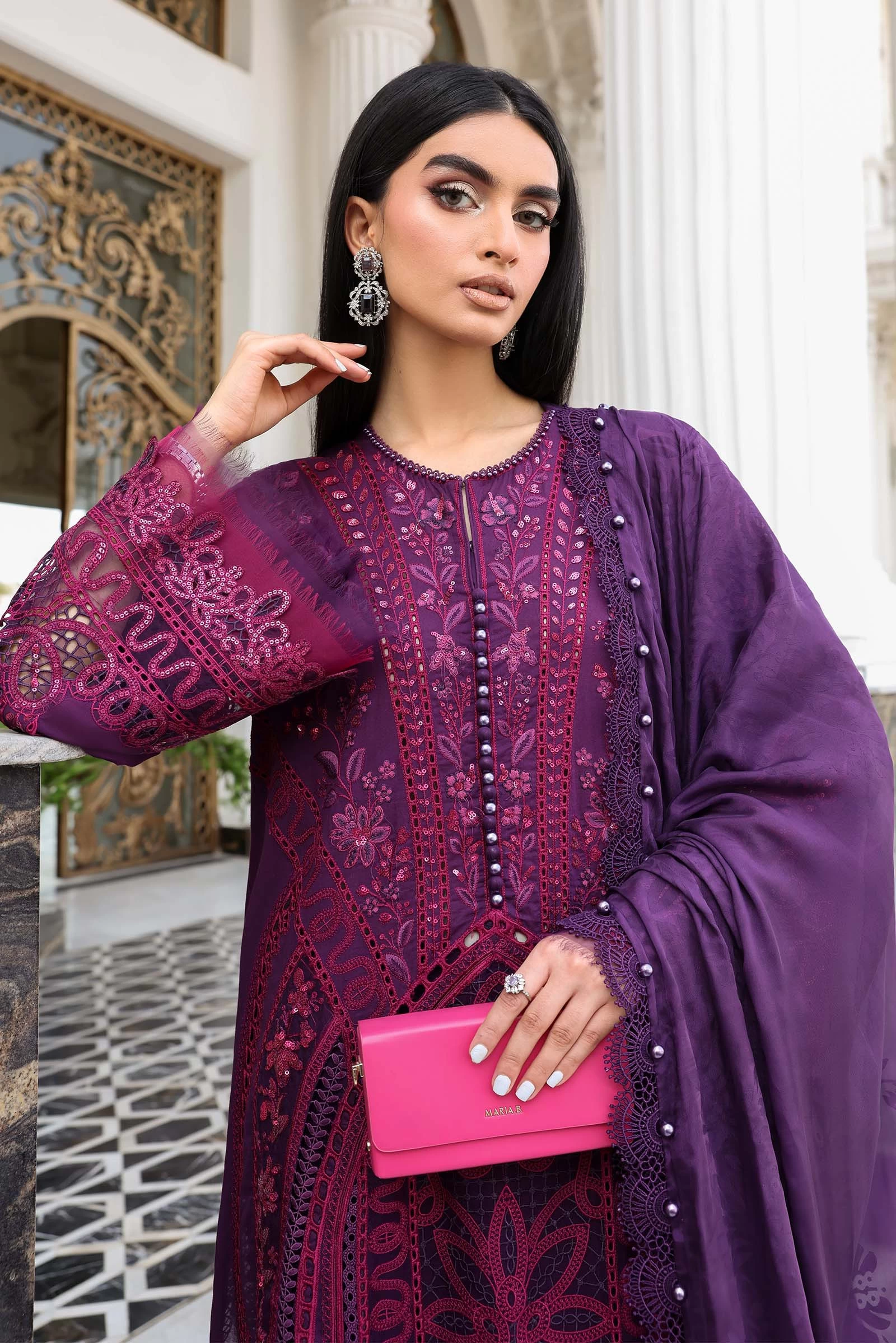 3 Piece Embroidered Lawn Suit - EL-26-14-Default