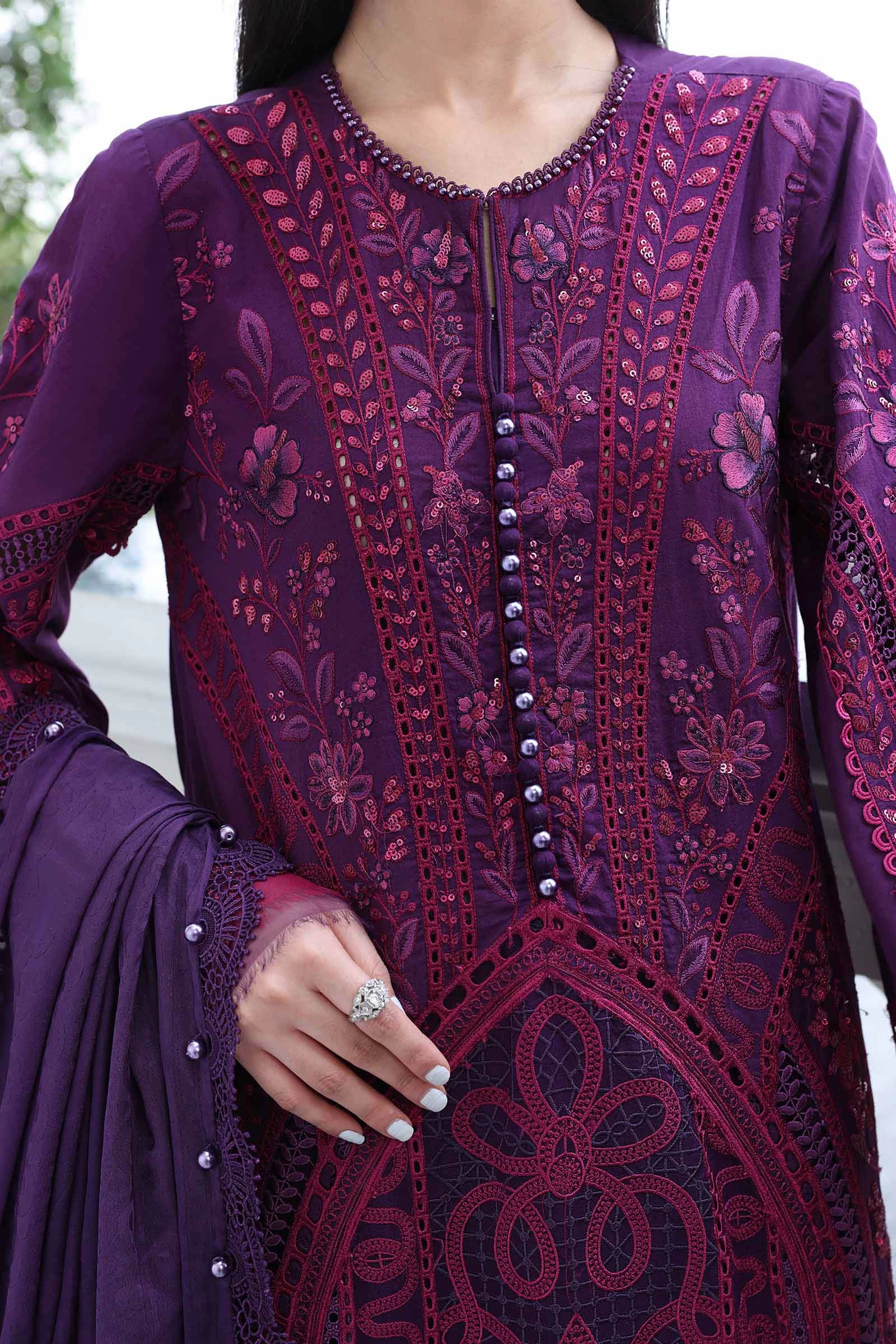 3 Piece Embroidered Lawn Suit - EL-26-14-Default