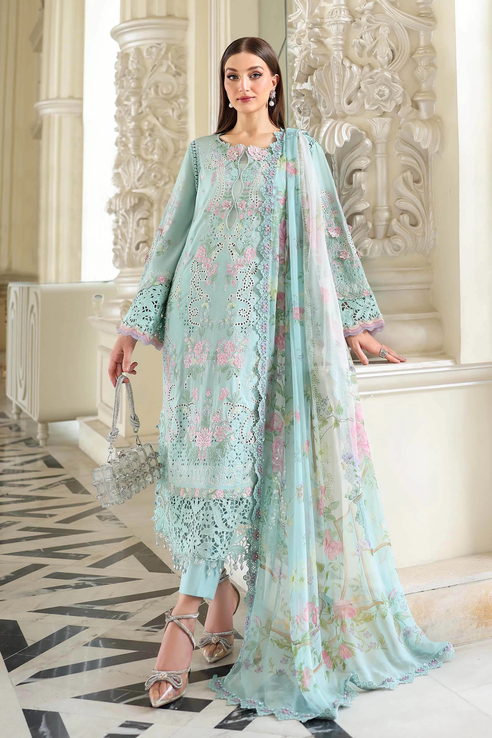3 Piece Embroidered Lawn Suit - EL-26-15-Default