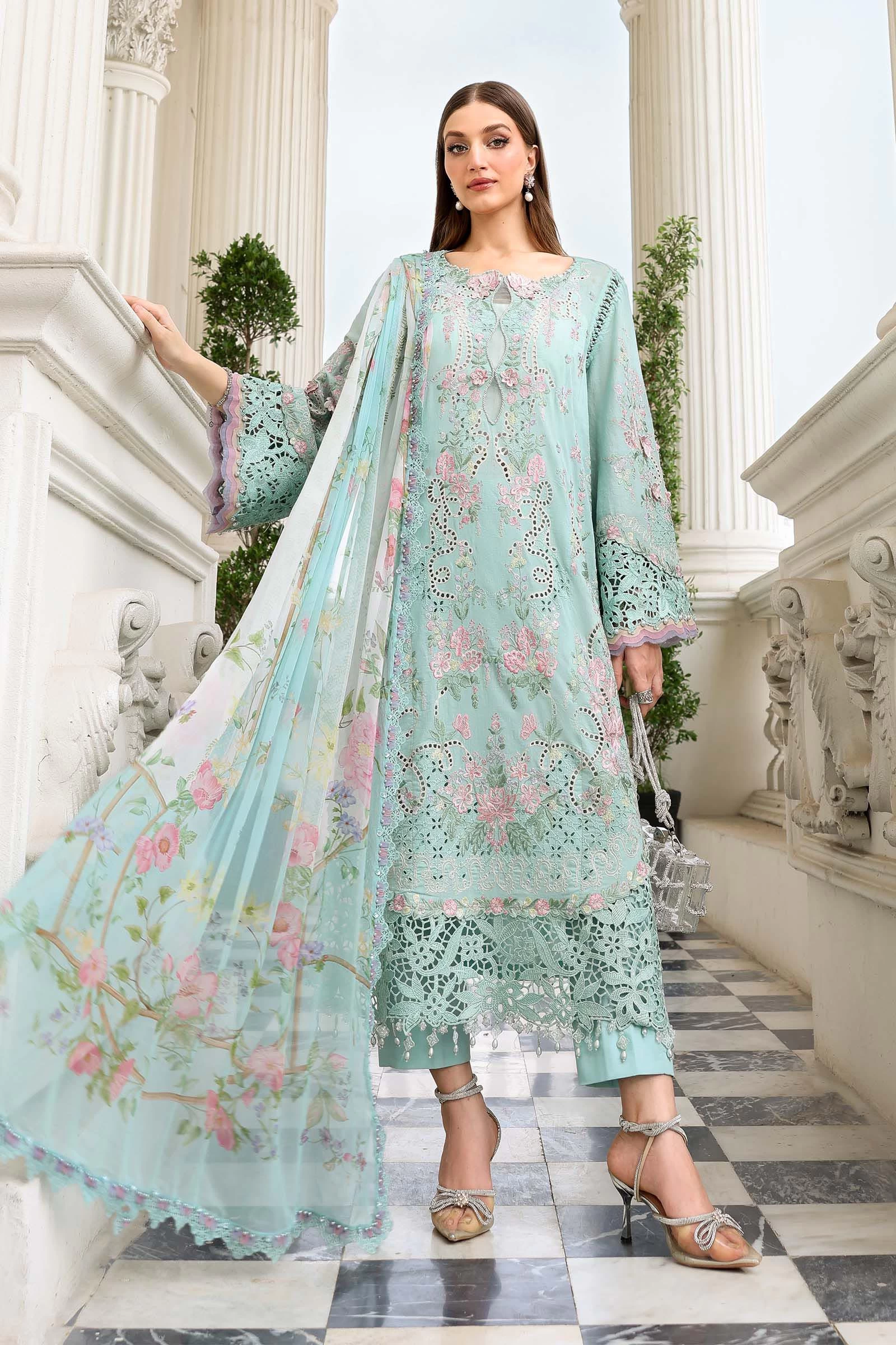 3 Piece Embroidered Lawn Suit - EL-26-15-Default
