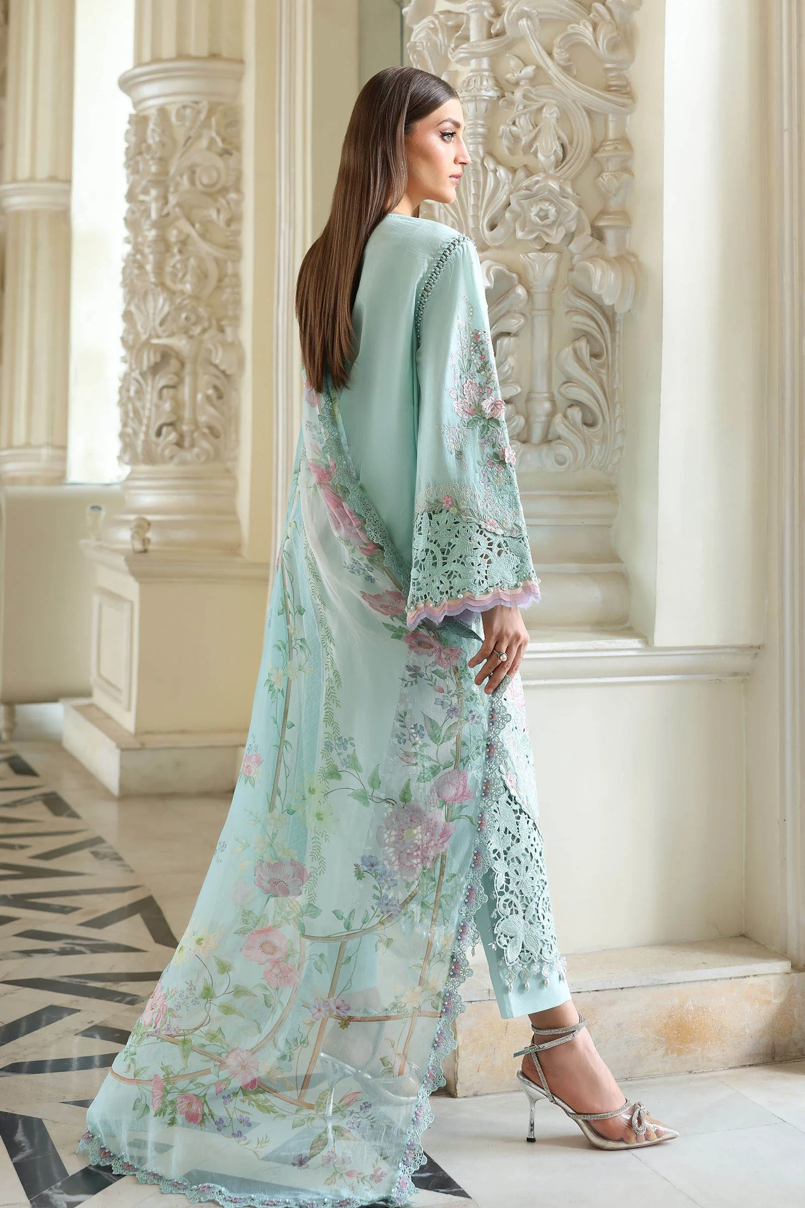 3 Piece Embroidered Lawn Suit - EL-26-15-Default
