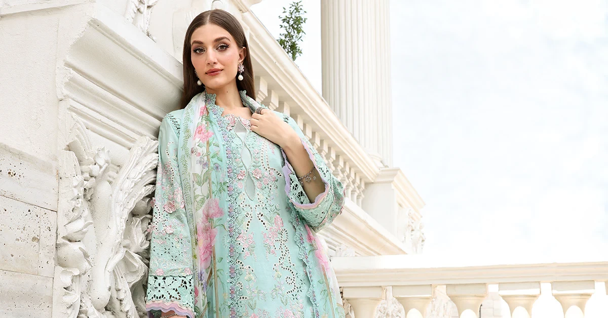 3 Piece Embroidered Lawn Suit - EL-26-15-Default