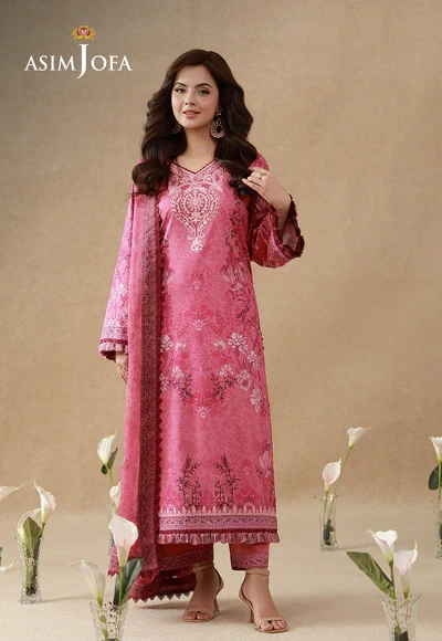 Printed Embroidered Cambric - AJUBEP-02-UNS