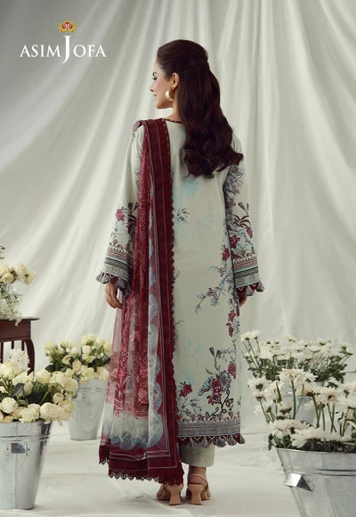Printed Embroidered Cambric - AJUBEP-03-UNS