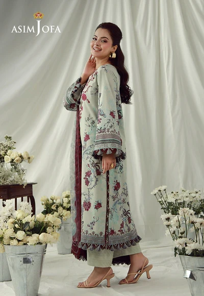 Printed Embroidered Cambric - AJUBEP-03-UNS