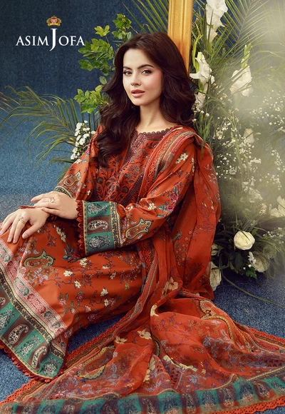 Printed Embroidered Cambric - AJUBEP-04-UNS