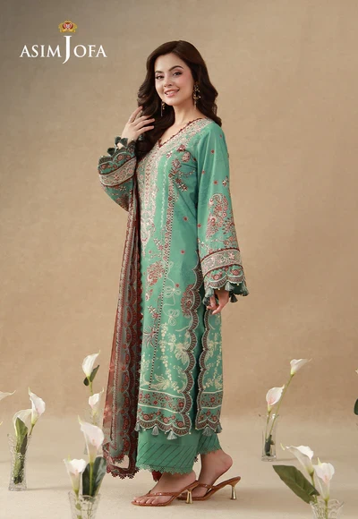 Printed Embroidered Cambric - AJUBEP-05-UNS