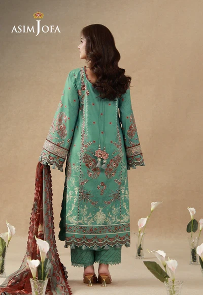 Printed Embroidered Cambric - AJUBEP-05-UNS