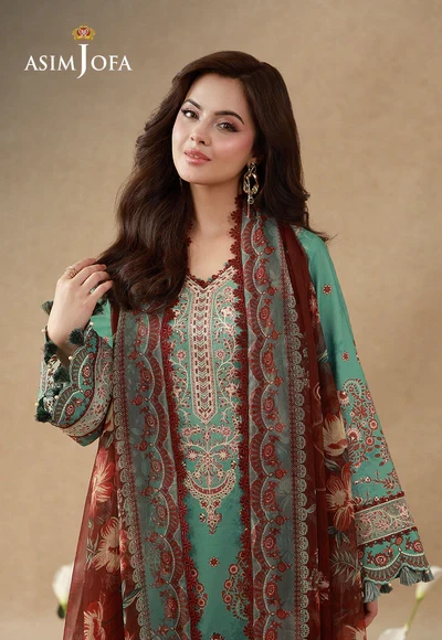 Printed Embroidered Cambric - AJUBEP-05-UNS