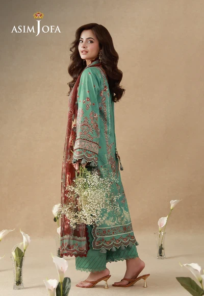 Printed Embroidered Cambric - AJUBEP-05-UNS