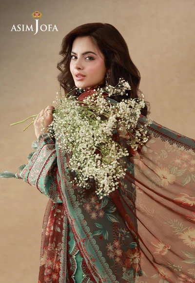 Printed Embroidered Cambric - AJUBEP-05-UNS