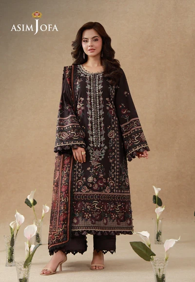 Printed Embroidered Cambric - AJUBEP-06-UNS