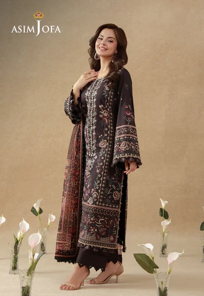 Printed Embroidered Cambric - AJUBEP-06-UNS