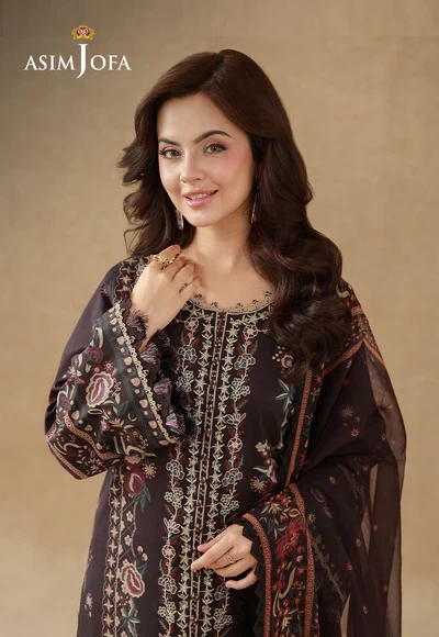 Printed Embroidered Cambric - AJUBEP-06-UNS