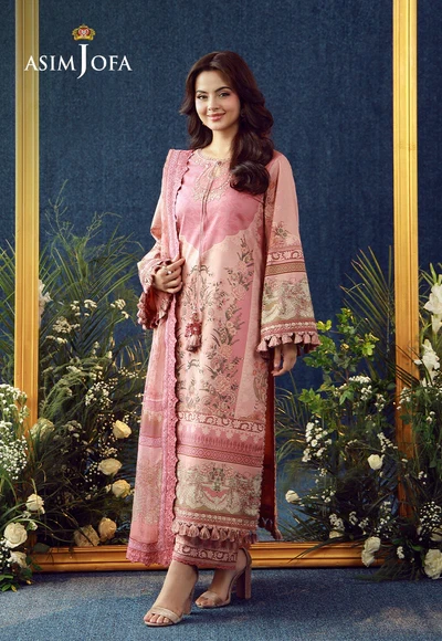 Printed Embroidered Cambric - AJUBEP-07-UNS