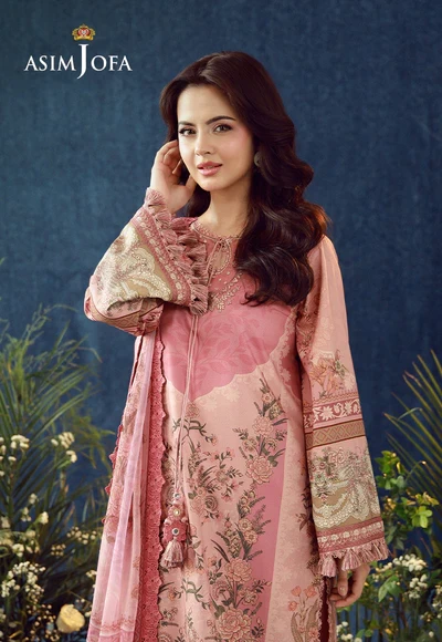 Printed Embroidered Cambric - AJUBEP-07-UNS
