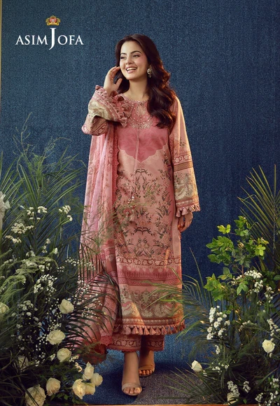 Printed Embroidered Cambric - AJUBEP-07-UNS