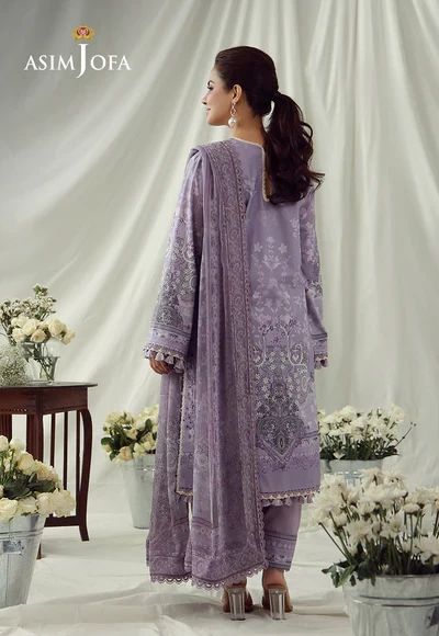 Printed Embroidered Cambric - AJUBEP-08-UNS
