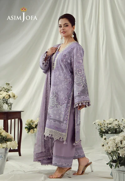 Printed Embroidered Cambric - AJUBEP-08-UNS