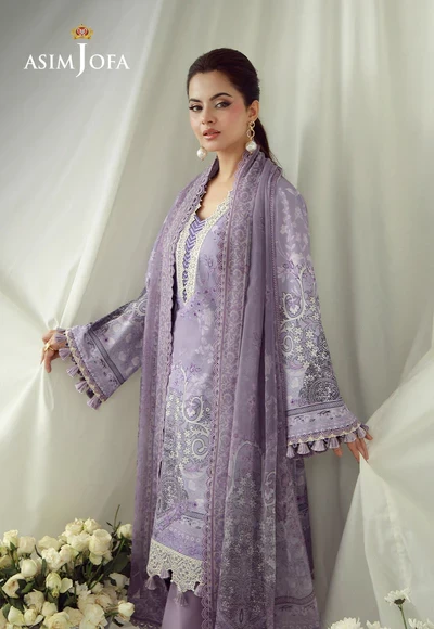 Printed Embroidered Cambric - AJUBEP-08-UNS