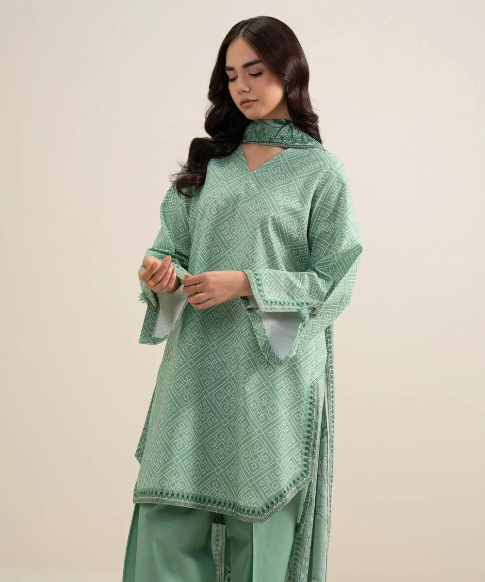 3 Piece - Printed Lawn Suit - U3PDDS26V630