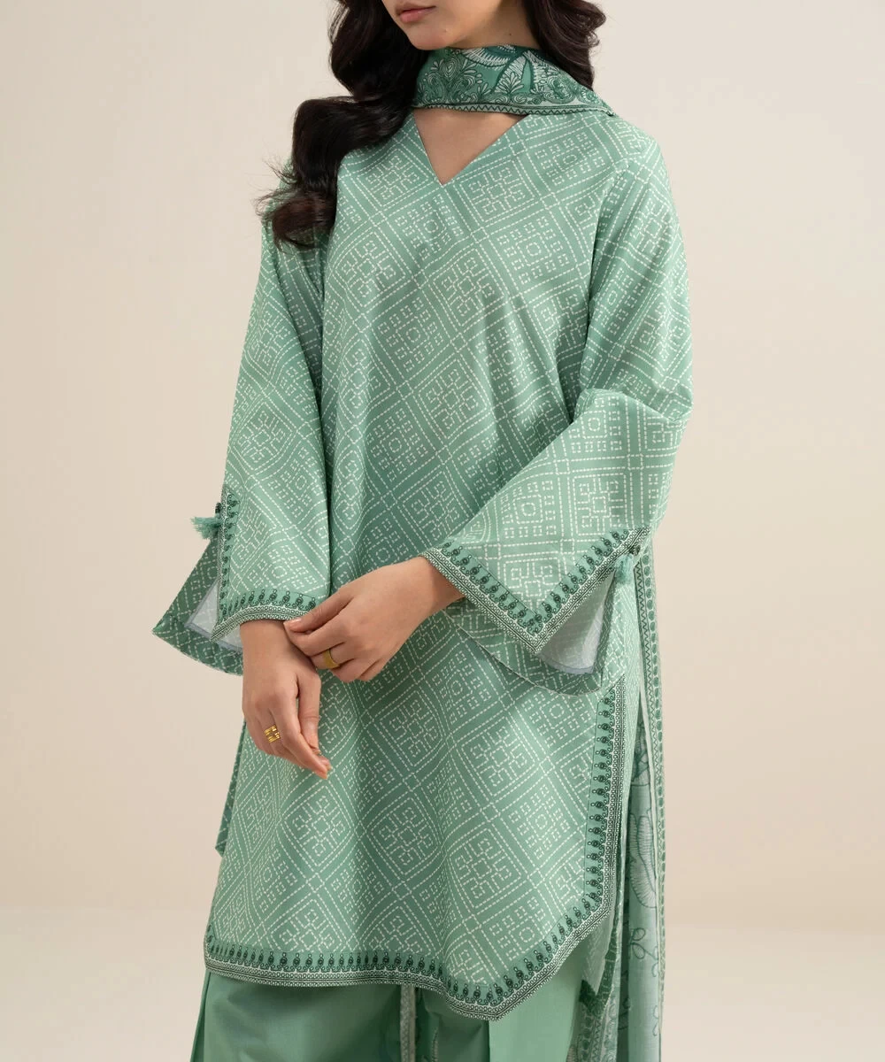 3 Piece - Printed Lawn Suit - U3PDDS26V630