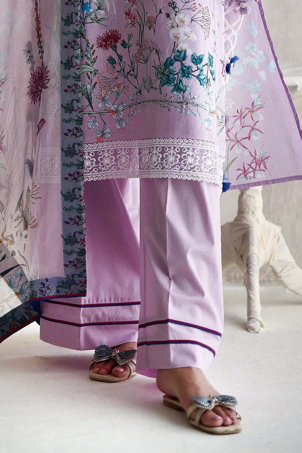 3 Piece Embroidered Printed Lawn Suit - W-FB-LC-26-477234