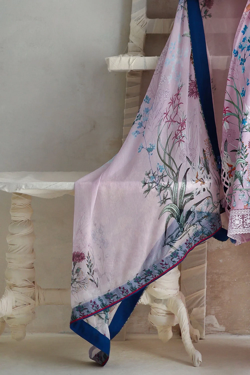 3 Piece Embroidered Printed Lawn Suit - W-FB-LC-26-477234