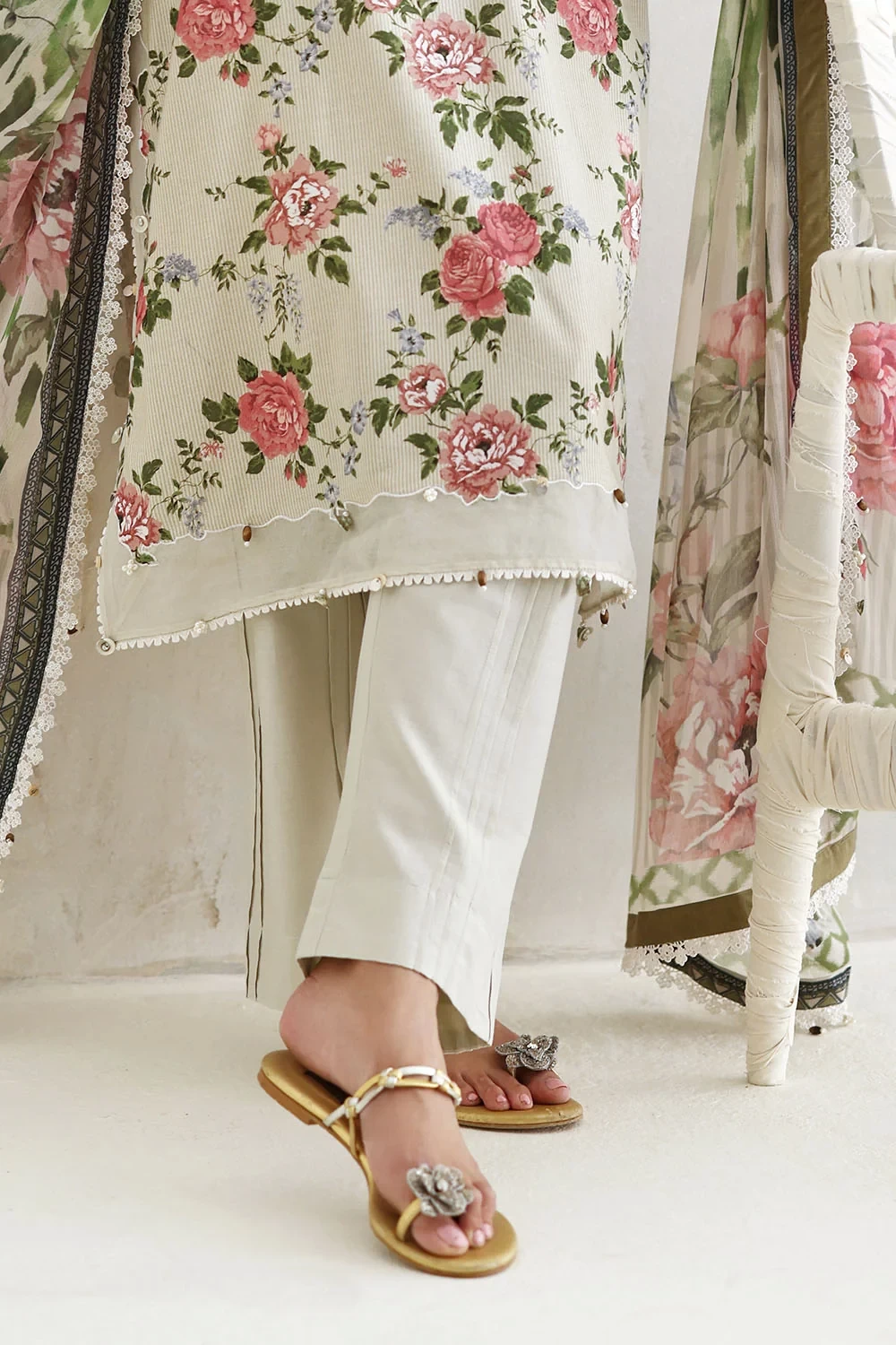 3 Piece Embroidered Printed Lawn Suit - W-FB-LC-26-477237