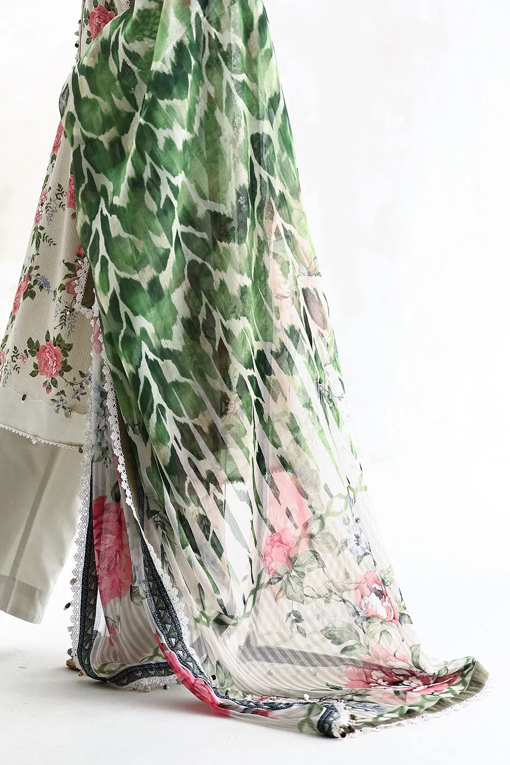 3 Piece Embroidered Printed Lawn Suit - W-FB-LC-26-477237