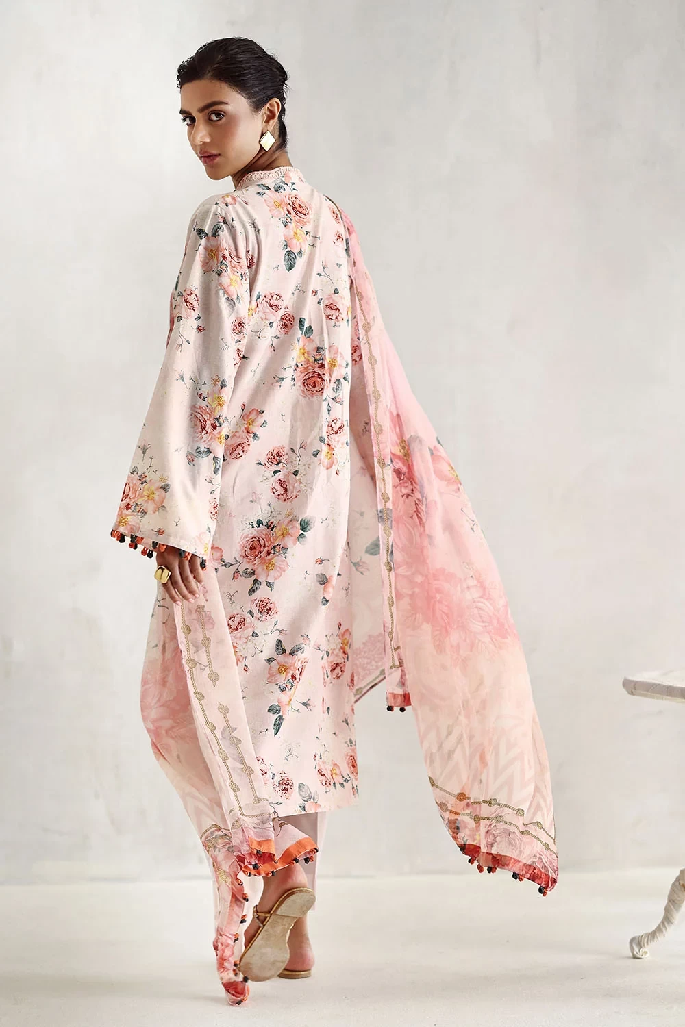 3 Piece Embroidered Printed Lawn Suit - W-FB-LC-26-477241