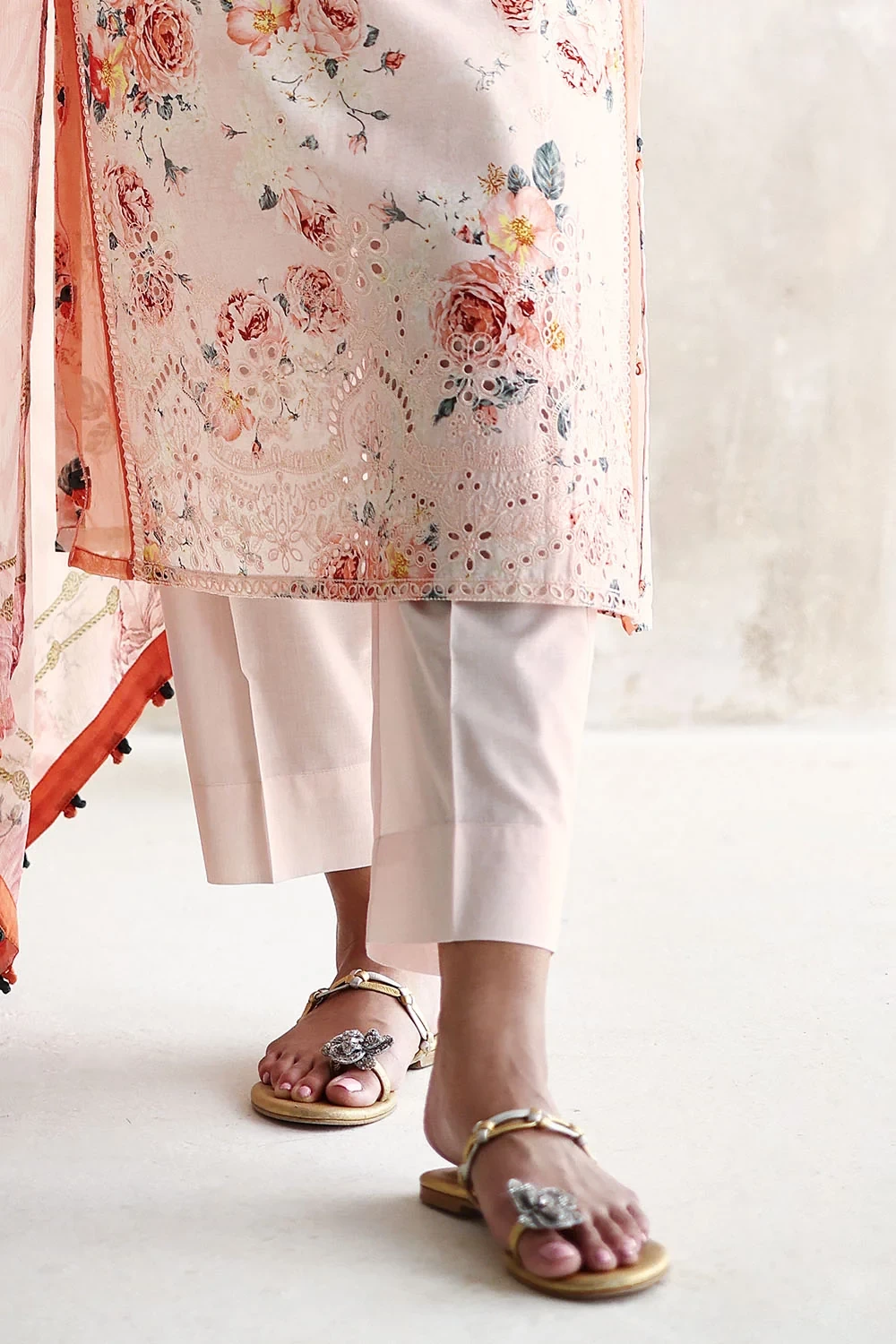 3 Piece Embroidered Printed Lawn Suit - W-FB-LC-26-477241