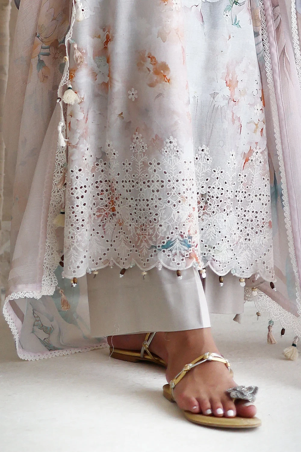 3 Piece Embroidered Printed Lawn Suit - W-FB-LC-26-477245