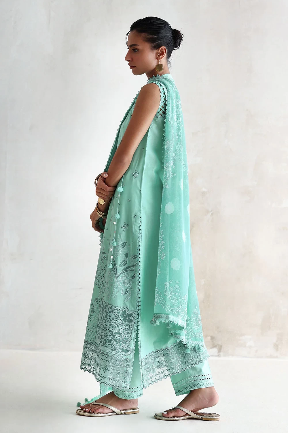 3 Piece Embroidered Lawn Suit - W-FB-LC-26-477249