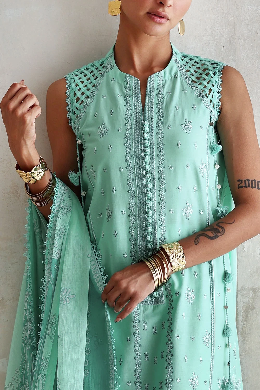 3 Piece Embroidered Lawn Suit - W-FB-LC-26-477249
