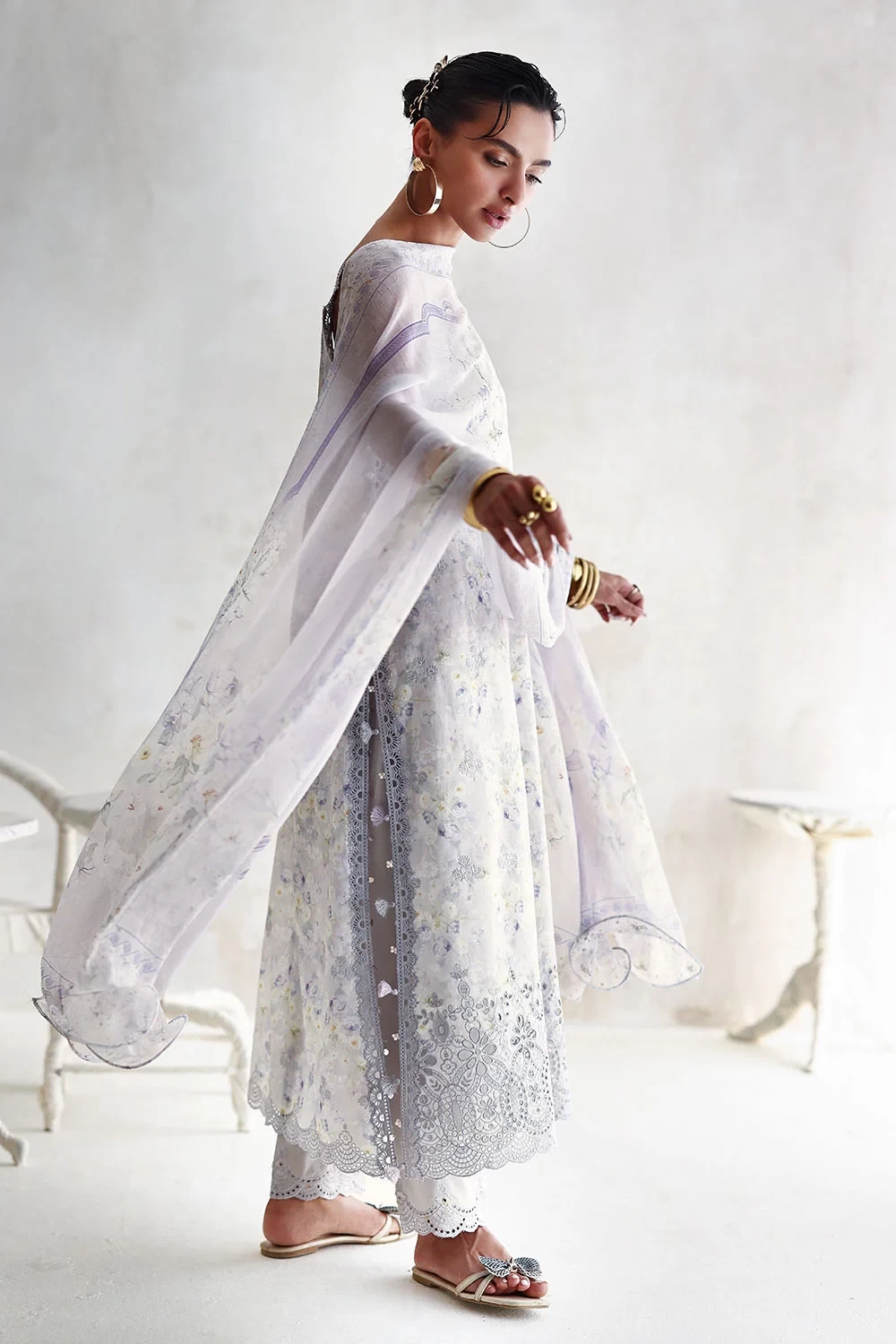 3 Piece Embroidered Printed Lawn - W-FB-LC-26-477250