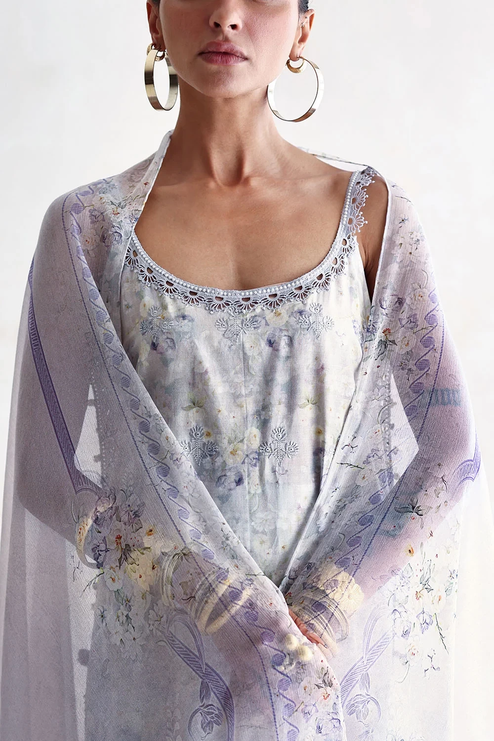 3 Piece Embroidered Printed Lawn - W-FB-LC-26-477250