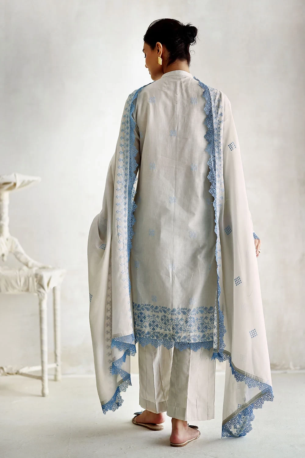 3 Piece Embroidered Lawn Suit - W-FB-LC-26-477257