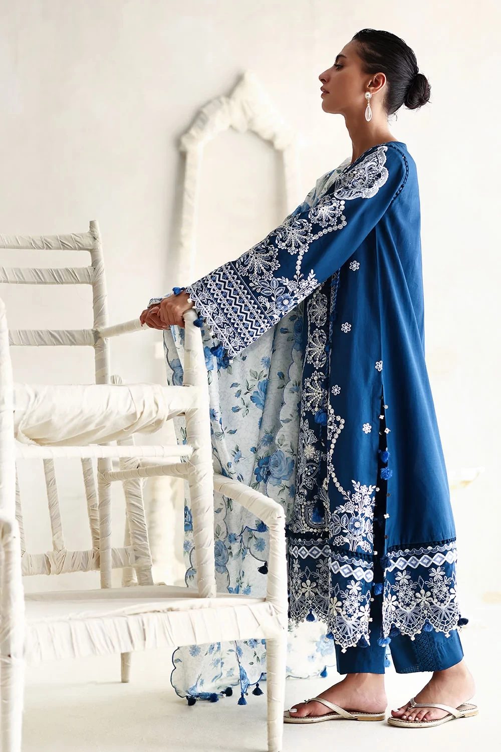 3 Piece Embroidered Lawn Suit - W-FB-LC-26-477269