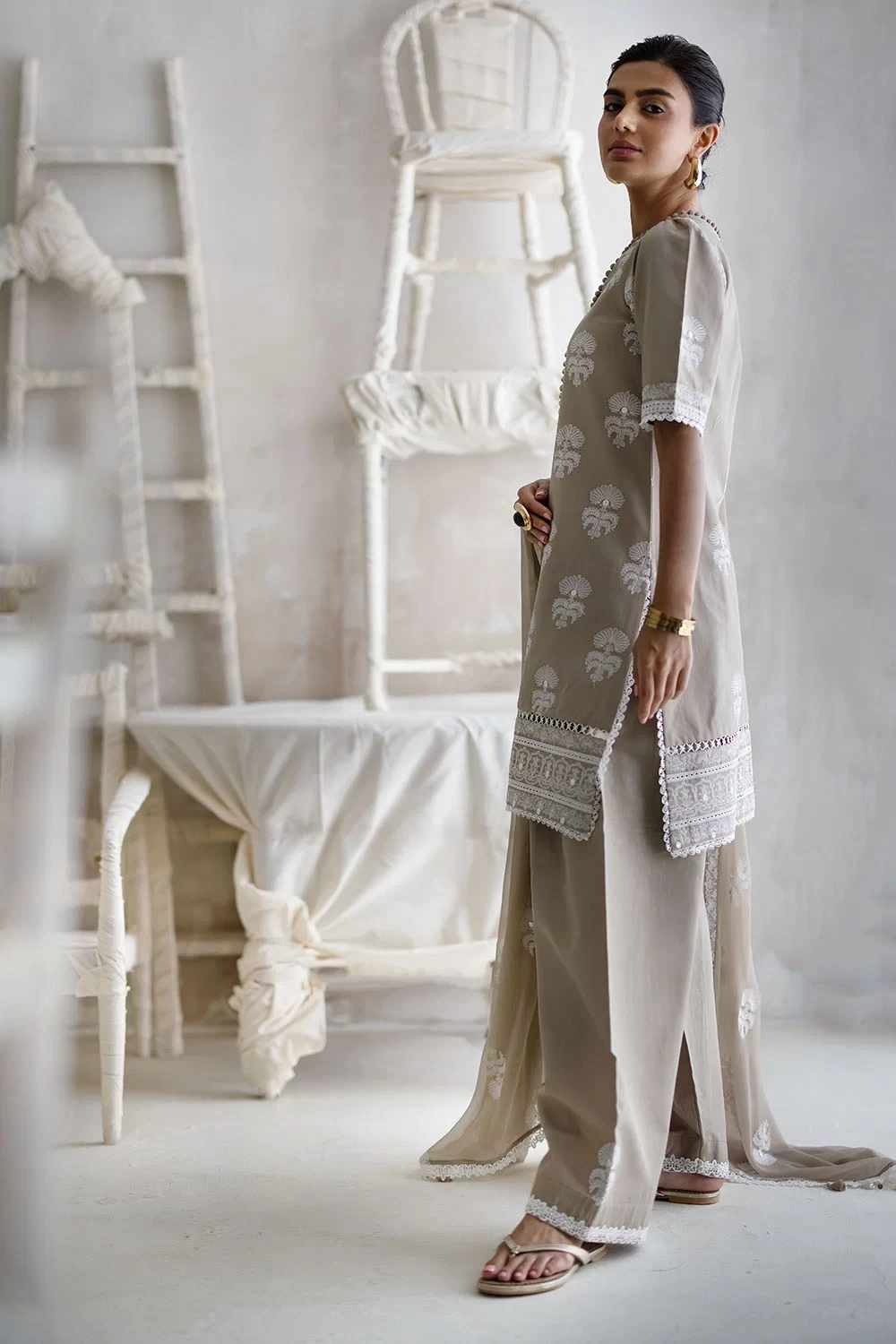 3 Piece Embroidered Lawn Suit - W-FB-LC-26-478944