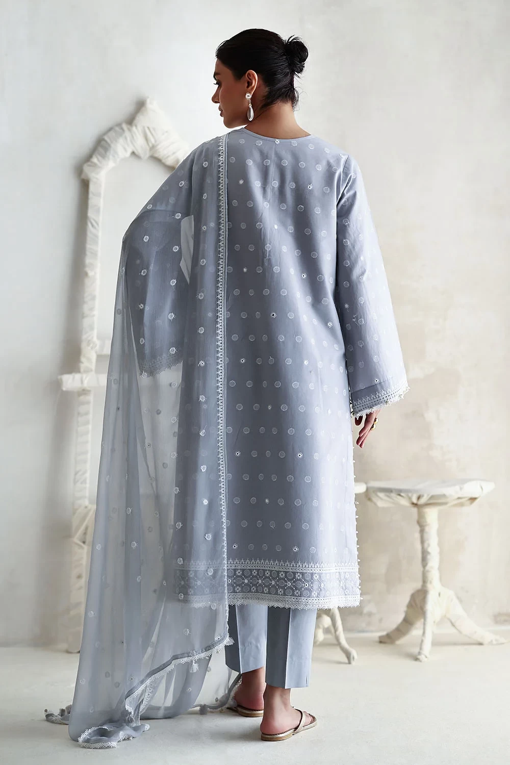3 Piece Embroidered Lawn Suit - W-FB-LC-26-478948