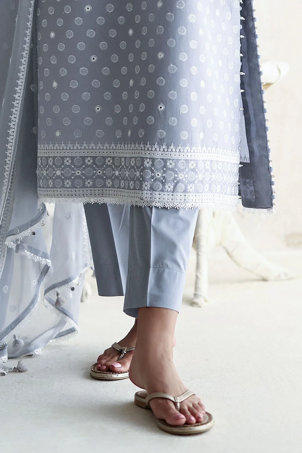 3 Piece Embroidered Lawn Suit - W-FB-LC-26-478948
