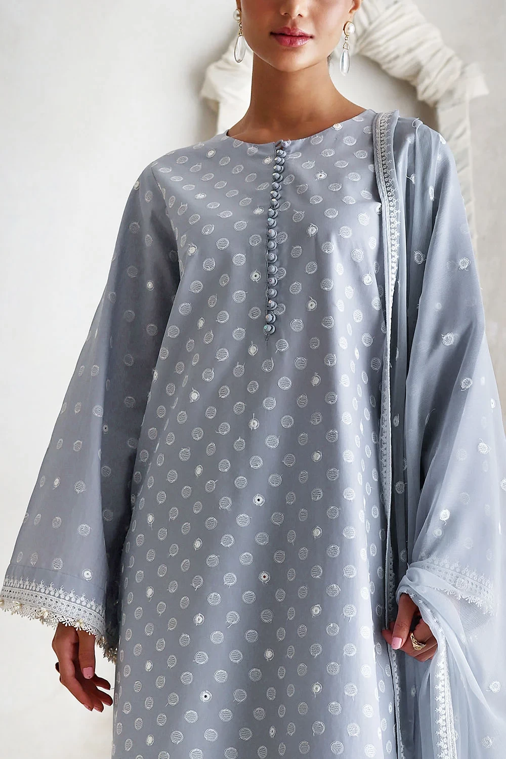 3 Piece Embroidered Lawn Suit - W-FB-LC-26-478948